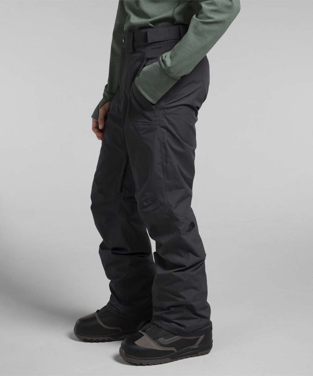 North Face Freedom Stretch Pants - Black pants with a subtle logo on the left leg, featuring a belt loop and two front pockets.