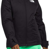 North Face Girls Freedom Insulated Jacket - A black jacket with a white logo on the left chest area.