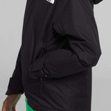 North Face Girls Freedom Insulated Jacket 2024 - A black jacket with a white logo on the left chest area.