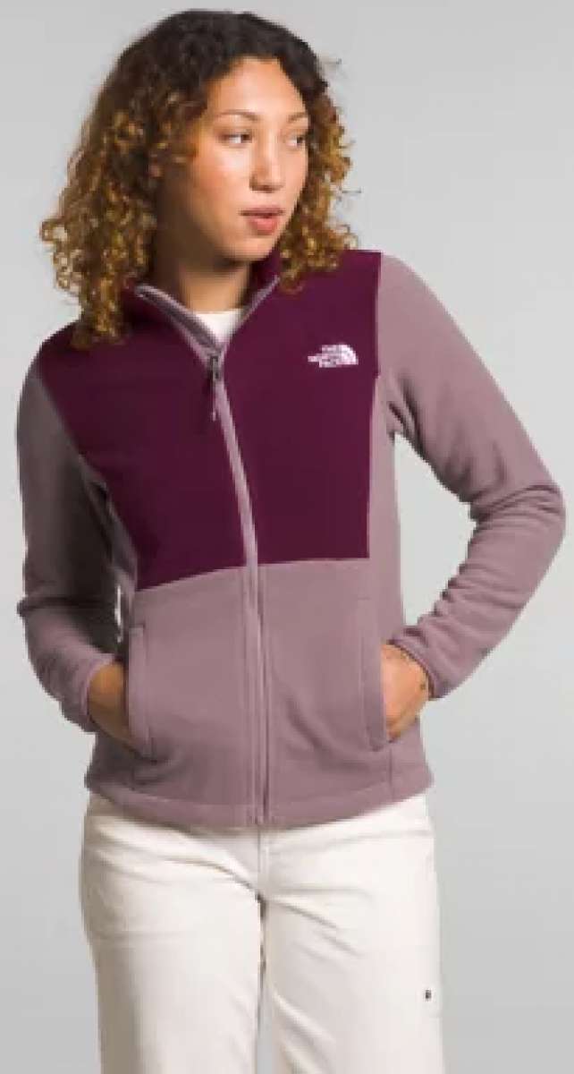 North Face Ladies Antora Triclimate Shell Jacket - A three-in-one jacket with a black shell, light gray zip-up fleece liner, and dark gray puffer coat.