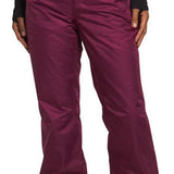 North Face Ladies Sally Insulated Pants 2024 - A pair of insulated pants with a zippered fly and two front pockets, in a solid black color.