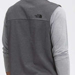 North Face Apex Canyonwall Vest - A dark gray fleece vest with a black logo on the upper left side of the back.