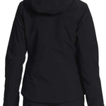 North Face Women's Inclination Shell Jacket 2022-2023 - A black jacket with a hood and zippered pockets.