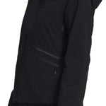 North Face Women's Inclination Shell Jacket 2022-2023 - A black waterproof shell jacket with a high collar and zippered pockets.