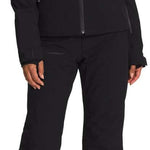 North Face Women's Inclination Shell Jacket 2022-2023 - A black jacket with a high collar and zippered pockets.
