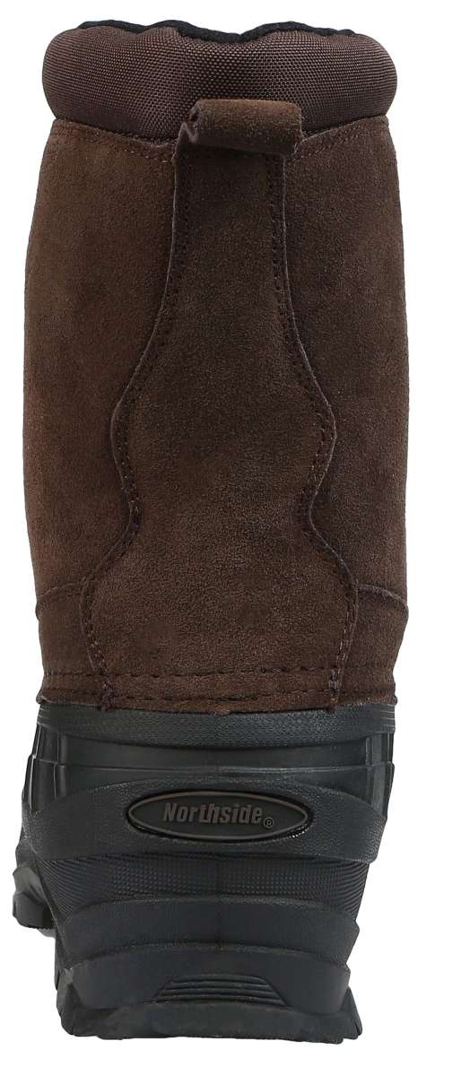 Northside Albany Insulated Suede Boot - Brown suede upper with black rubber sole and heel.