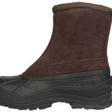 Northside Albany Insulated Suede Boots - Brown suede boots with dark brown laces and a black sole.