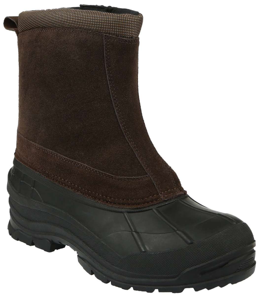 Northside Albany Insulated Suede Boots - These suede boots feature a rich brown color with subtle stitching details on the upper portion.