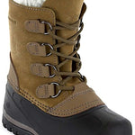 Northside Back Country insulated Boot 2024 - A tall, tan suede boot with a thick black sole and white fleece lining visible at the top.