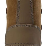 Northside Back Country insulated Boot 2024 - A brown suede boot with a thick white fur lining at the top.