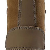 Northside Back Country insulated Boot 2024 - A brown suede boot with a thick white fur lining at the top.