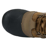 Northside Kids Back Country Insulated Boot 2024 - Brown boot with a textured rubber toe cap and laces.