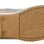 Northside Ladies Modesto Mid-Calf Boots - A pair of brown leather boots with a tan sole and red trim around the top.