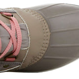 Northside Ladies Modesto Mid-Calf Boots - A pair of mid-calf boots with a tan upper and brown laces.