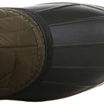 Northside Ladies Morgan Crest Insulated Boots 2023 - A pair of insulated boots with a quilted pattern on the upper portion, featuring a brown color scheme and a white stripe along the top edge.