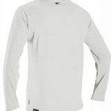 O'Neill Hybrid Long Sleeve Sun Shirt 2022-2023 - A long-sleeved shirt with a crew neck and a subtle pattern of small, dark gray dots on a light gray background.