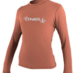 O'Neill - A long-sleeved shirt with a crew neck and a small logo on the left chest area, featuring a light blue color scheme.