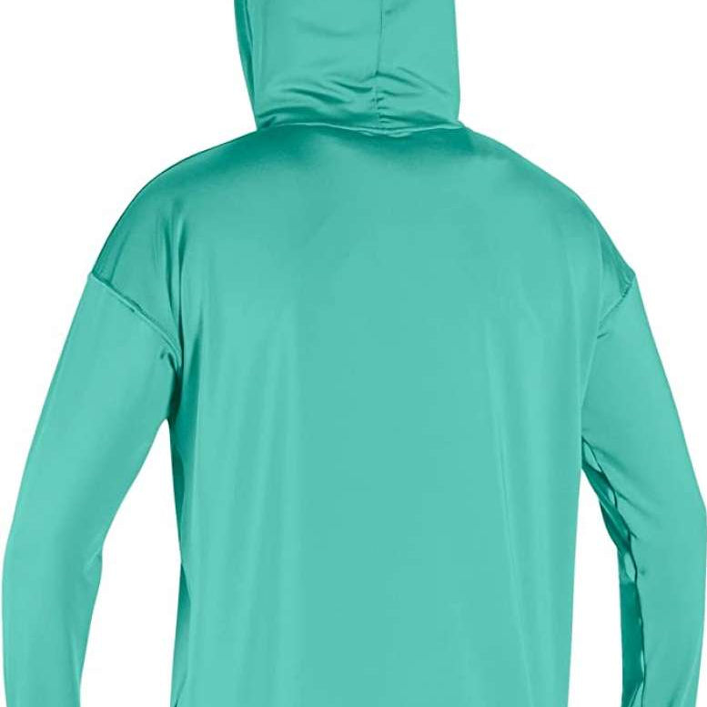 O'neill Ladies Side Print Long Sleeve Hoodie 2022-2023 - A mint green hoodie with a side print design and long sleeves, featuring a hood.