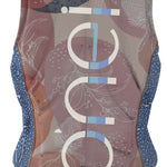 O'Neill Ladies Slasher Impact Wakeboard Vest 2022 - A pink and blue vest with a floral pattern.