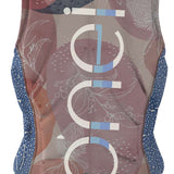 O'Neill Ladies Slasher Impact Wakeboard Vest 2022 - A pink and blue vest with a floral pattern.