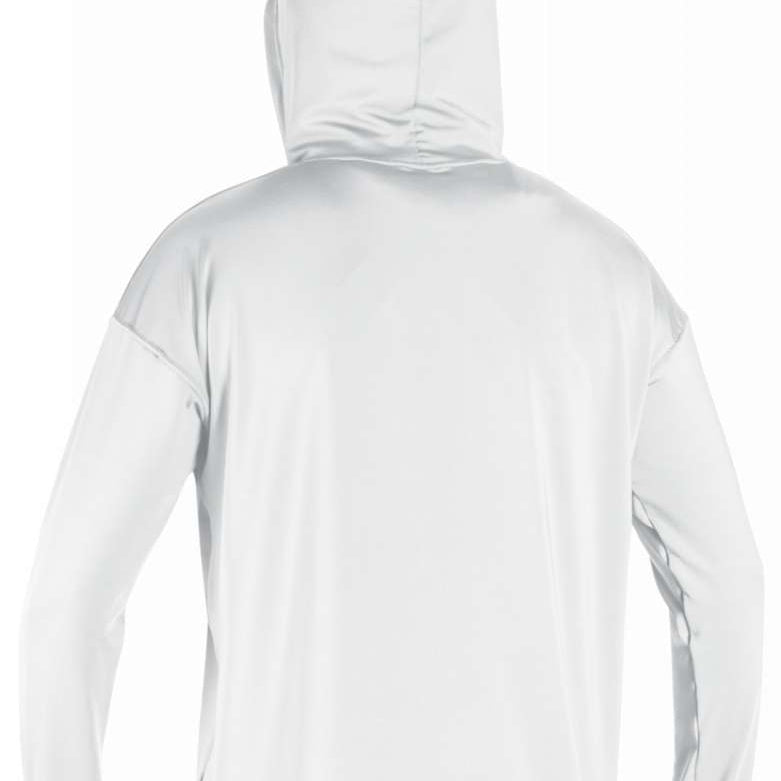 O'neill Ladies Side Print Long Sleeve Hoodie 2022-2023 - A white hoodie with a side print design and long sleeves, featuring a hood.
