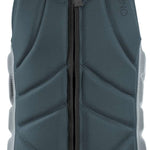 O'Neill Slasher Impact Vest 2022 - A dark gray vest with a black zipper down the front and white accents on the sides.