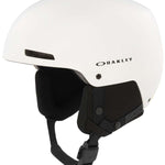 Oakley MOD1 Pro Helmet 2024 - White helmet with black straps and buckle.
