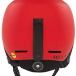 Oakley MOD1 Pro Helmet 2024 - Red helmet with black straps and buckle, featuring a white Oakley logo on the front.