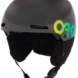 Oakley MOD1 Pro Helmet 2024 - A black helmet with a white Oakley logo on the front and a strap at the back.