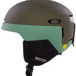 Oakley MOD3 Helmet 2024 - Matte black helmet with a dark visor and ventilation holes on top.