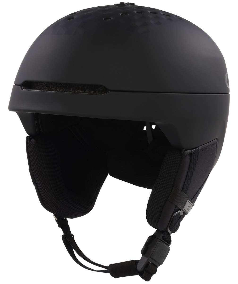 Oakley MOD3 Helmet 2024 - Matte black helmet with a sleek, aerodynamic design and ventilation system visible on top.