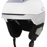 Oakley Mod 5 Helmet 2022-2023 - White helmet with gray accents and a black chin strap.