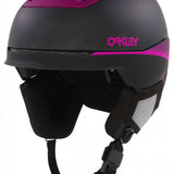 Oakley Mod 5 Helmet - Matte black helmet with pink accents and ventilation holes on top.