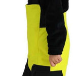 Obermeyer Juniors Volt Insulated Pant - Pant is bright yellow with black accents and a black logo on the left leg.