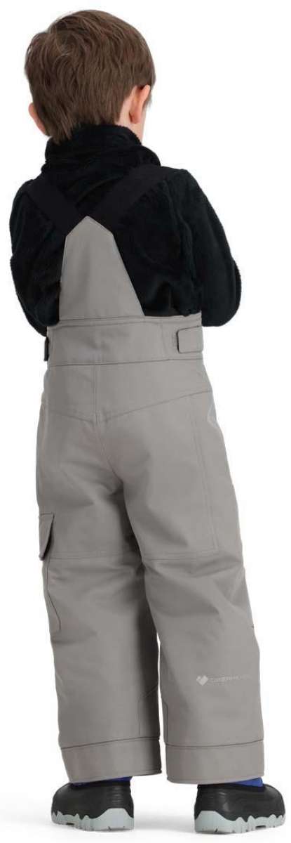 Obermeyer Juniors Volt Insulated Pant 2024 - Black insulated ski pants with a subtle white pattern on the left leg.