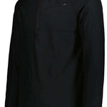 Obermeyer Flex 1/4 Zip T-Neck 2023 - A black quarter-zip pullover with a high collar and zippered chest pocket.