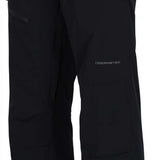 Obermeyer Force Insulated Pant Short 2024 - Black insulated ski pants with zippered pockets and adjustable cuffs.