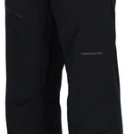 Obermeyer Force Insulated Pants 2024 - Black insulated pants with a black waistband and two belt loops on either side.