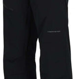 Obermeyer Force Insulated Pants 2024 - Black insulated pants with a black waistband and two belt loops on either side.