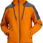 Obermeyer Foundation Insulated Jacket Tall 2024 - A tall men's insulated jacket in a dark gray color with black accents and zippered pockets.