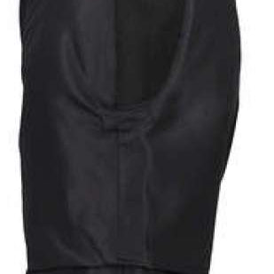 Obermeyer Girls Frosty Insulated Suspender Pants 2024 - Black snow pants with a subtle white pattern on the left leg, featuring adjustable suspenders and an insulated design.