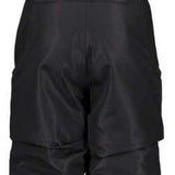 Obermeyer Girls Frosty Insulated Suspender Pants 2024 - Black snow pants with white stitching and adjustable suspenders.