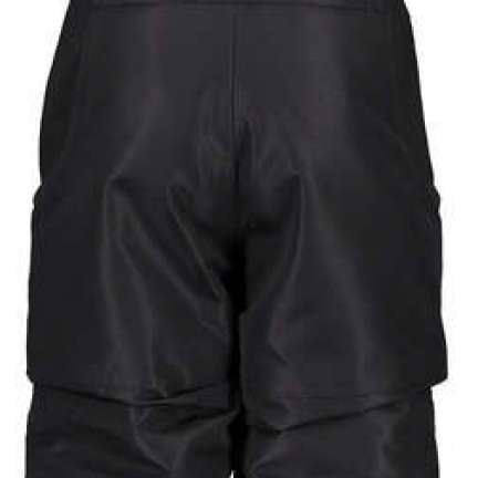 Obermeyer Girls Frosty Insulated Suspender Pants 2024 - Black snow pants with white stitching and adjustable suspenders.