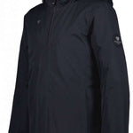 Obermeyer Girls Rylee Insulated Jacket 2022-2023 - A black insulated jacket with a hood and zipper closure.