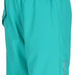 Obermeyer Girls Snoverall Insulated Bib Pants 2024 - A pair of light blue snow pants with a white logo on the left leg and adjustable straps at the shoulders.