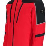 Obermeyer Foundation Insulated Jacket 2024 - A red insulated jacket with a black zipper and two zippered pockets on either side.