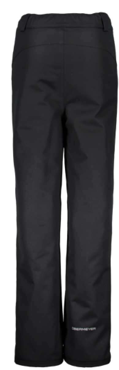 Obermeyer Junior's Keystone Eased Insulated Pants 2022-2023 - Black insulated pants with a subtle white logo on the left leg.