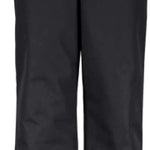 Obermeyer Junior's Keystone Eased Insulated Pants 2022-2023 - Black insulated ski pants with a zippered pocket on the right thigh and adjustable Velcro straps at the waist.