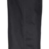 Obermeyer Junior's Keystone Eased Insulated Pants 2022-2023 - Black insulated ski pants with a slight sheen and subtle white stitching on the seams.