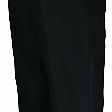 Obermeyer Junior's Keystone Insulated Pant 2022-2023 - Black insulated ski pants with a subtle pattern of thin white stripes on the lower leg.